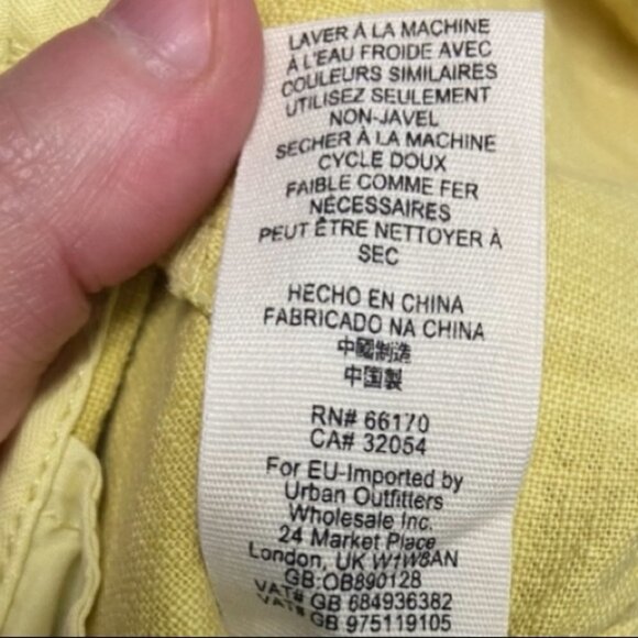 NWT Revolve Free People Everywhere‎ You Go Shorts Size 6 Yellow Starfruit Boho - Picture 5 of 5